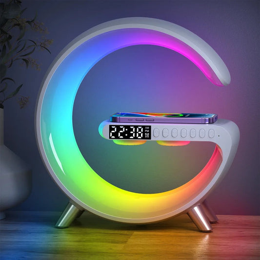 RGB G-LAMP | Fast Wireless Charging | Bluetooth Speaker